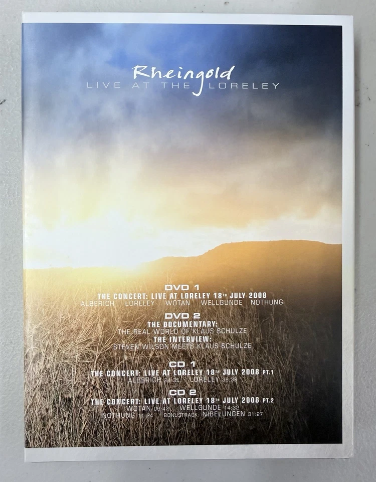 KLAUS SCHULZE - Rheingold: Live At The Loreley! 2 DVD & 2 CD BoxSet RARE OOP* Foto 3 de 4