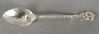 Antique Gorham No. 18 Sterling Silver Scrollwork Demitasse Spoon