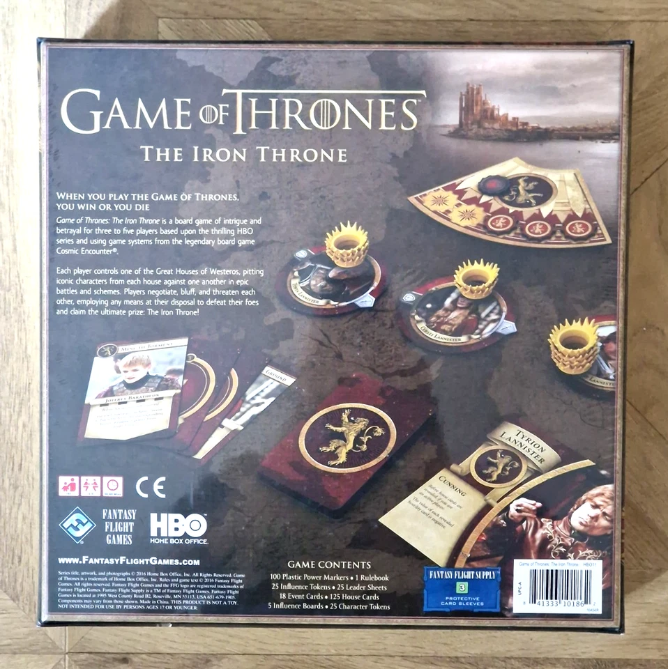 Game of Thrones: The Iron Throne Board Game - Fantasy Flight Games - 2016 - Image 2 of 4