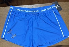 Under Armour Shorts Youth XLarge Blue Athletic Running Elastic Waistband Logo