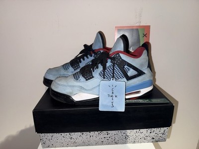 Jordan Air Jordan 4 Retro Travis Scott Cactus Jack Blau/Schwarz/Rot 42,5