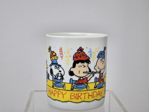 Peanuts Happy Birthday Snoopy Spike, Charlie Brown, Woodstock Tasse Kaffee Vintage - Bild 2 von 6