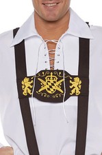 Oktoberfest Crest Lederhosen Adult Suspenders