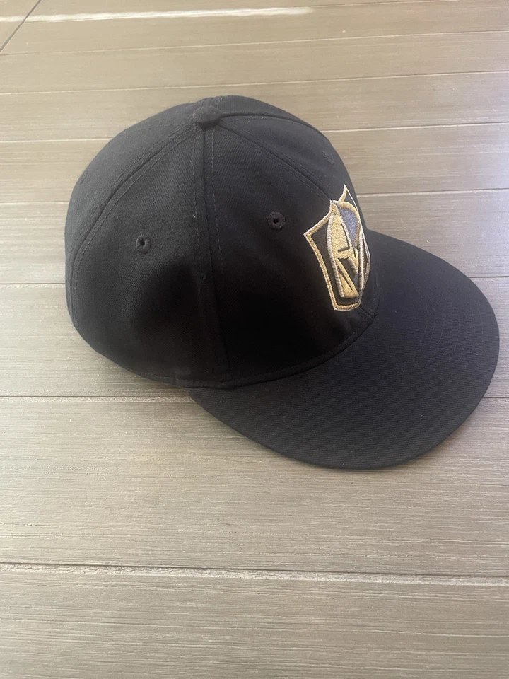 Las Vegas Golden Knights Hat Cap Fitted Sz 7 3/4 Black Adidas NHL - Image 3 of 4