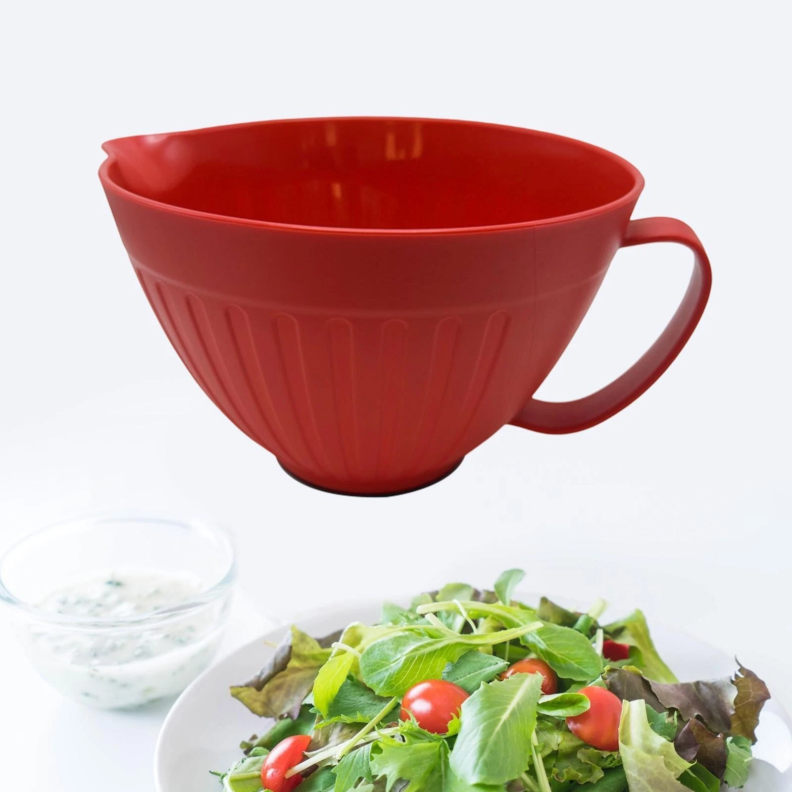 Mixing Bowl Batter Bowl Kitchen Home Multipurpose Minimalist Nonslip Base for
Opens in a new window 