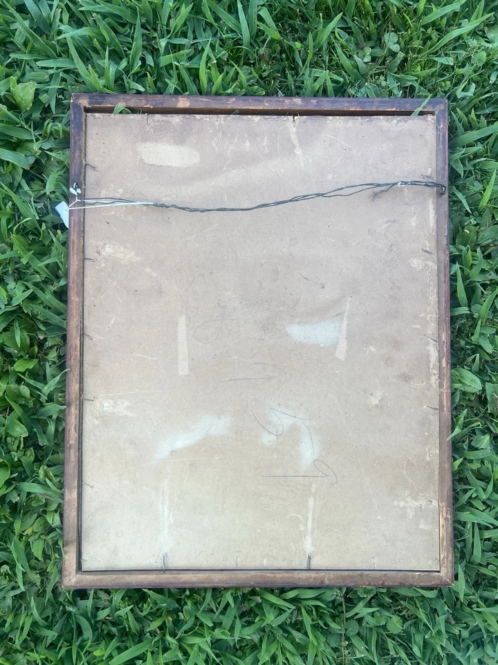 Rebecca Hands Antique American Silk Needlework Sampler 18 x 16 AAFA 19th Century - Image 4 of 4