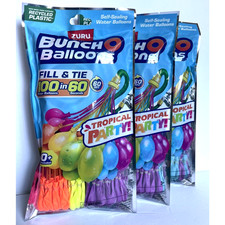 3 Packs Water Balloons Zuru Bunch O Self-Sealing Water Balloons 300 Total
