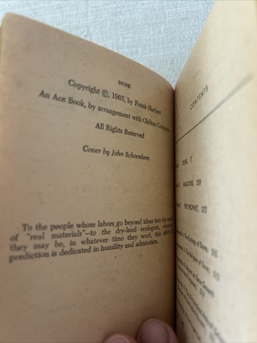 Frank Herbert's Classic Dune Ace Book Paperback 1965 John Schoenherr Sci-Fi - Picture 10 of 10