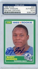 1989 Barry Sanders PSA A Auto A