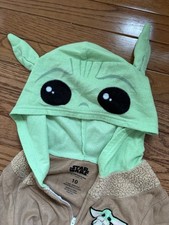 Star Wars Pajama Jumpsuit Baby Yoda 10 Years Old Unisex One Piece