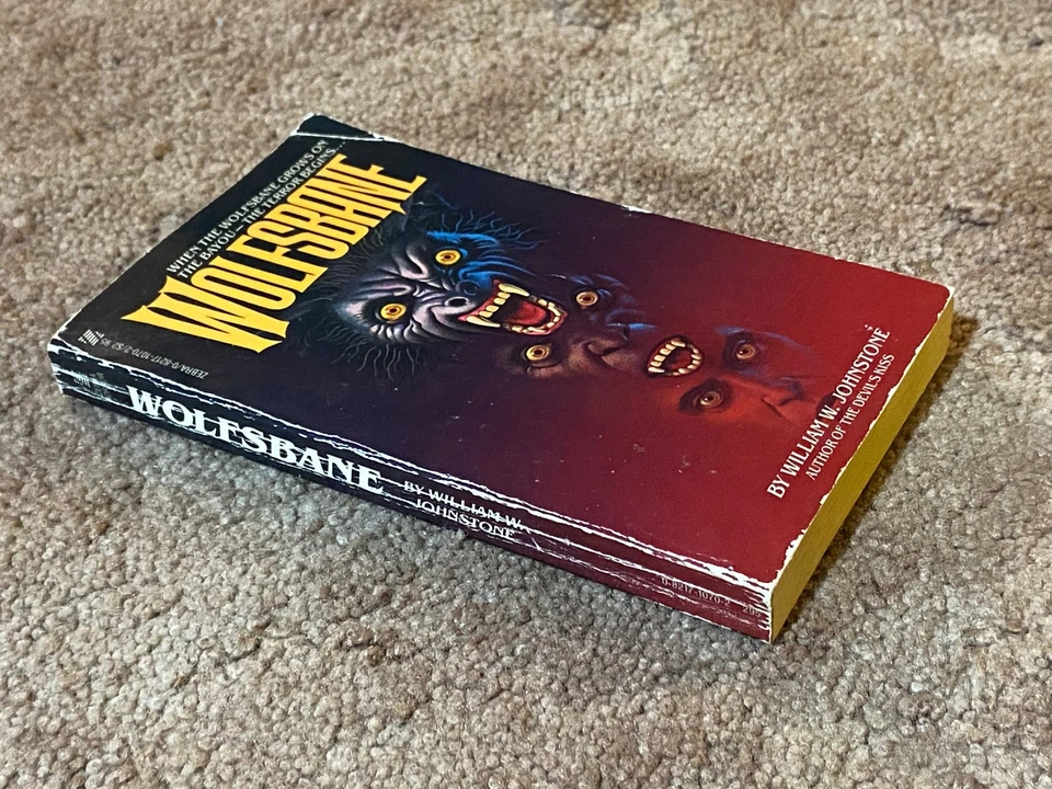 WOLFSBANE William W. Johnstone 1982 ZEBRA BOOKS Paperback; Horror, Terror Foto 3 de 4