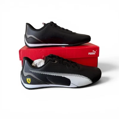 Puma Ferrari Neo Cat 2.0 Trainers Black White UK 9.5 EU 44 BNIB Motorsport - Image 1 of 4