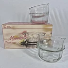 Anchor Hocking Moments Glass Small Bowls Set of 4 Boxed 5.5 Inch 1621