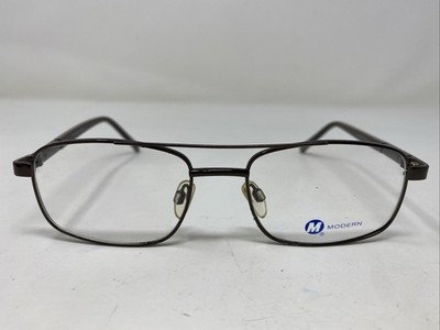 Modern Optical MISSION BROWN 54-18-140 Metal Full Rim Eyeglasses Frame 1339