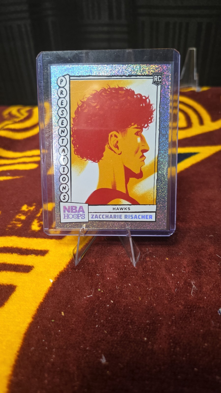 2024-25 Panini NBA Hoops Presentations Rookie Zaccharie Risacher Hawks #11