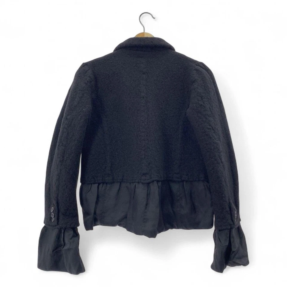 Шерстяная структурированная куртка Noir Kei Ninomiya черная авангардная Япония CDG - Изображение 3 из 4