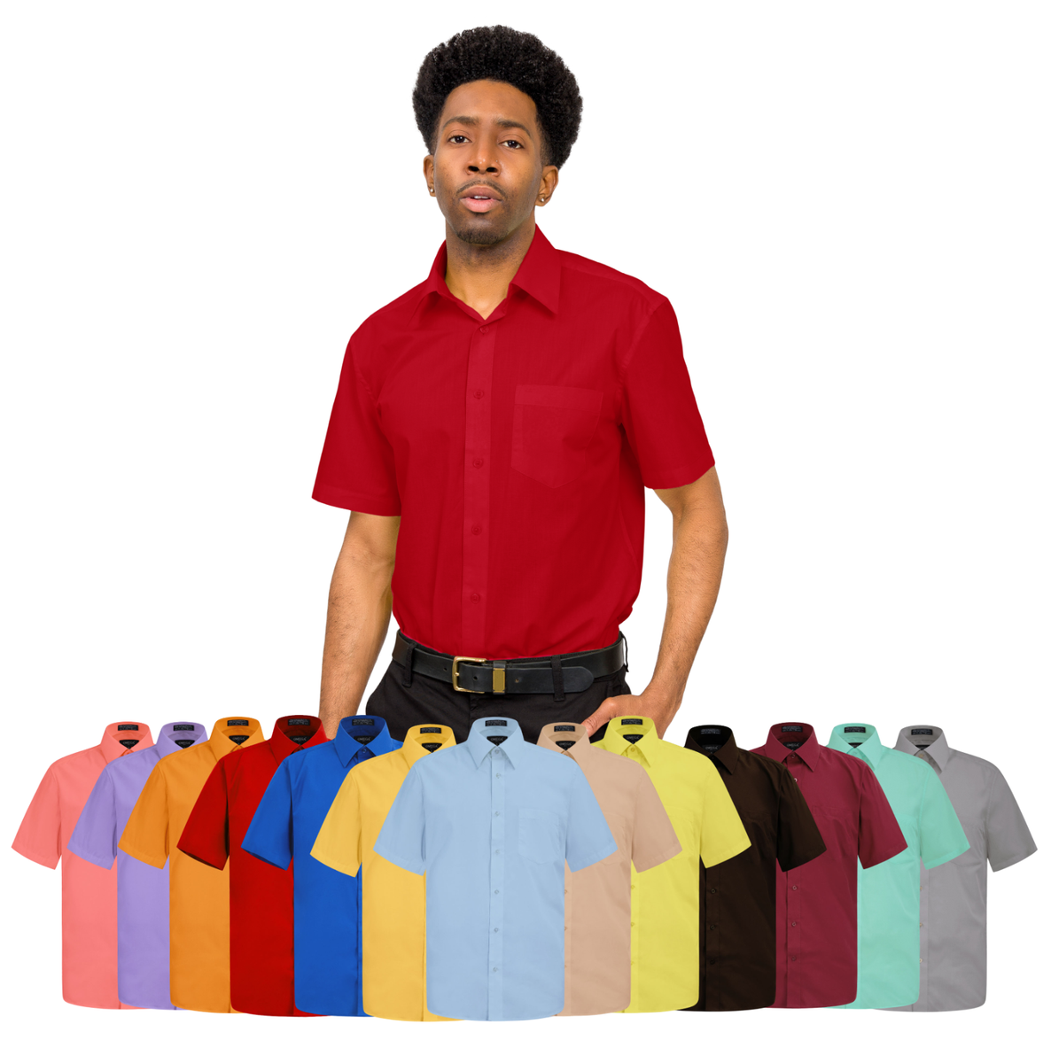 men's solid dress shirts Lenox Dress Shirt Classic Fit