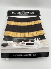 AMSCAN Decorating Backdrop 9 Pieces 60 Inch New, Sealed
