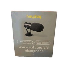 Heyday Universal Cardioid Microphone for DSLR Cameras  Smartphones - Black