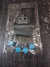 Paparazzi Kids Turquoise Heart Beaded Elastic Bracelet