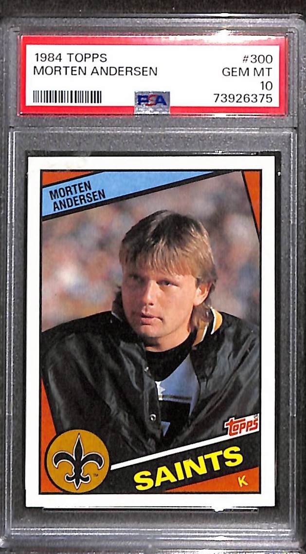 1984 TOPPS #300 MORTEN ANDERSEN PSA 10 GEM-MT 73926375