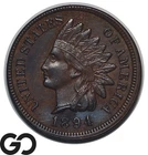 1894 Indian Head Cent Penny Choice Unc++Brown, Full LIBERTY, Nice Strike