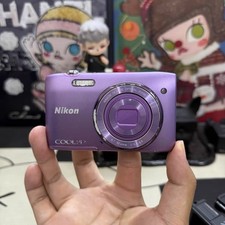 Nikon COOLPIX S3500 Purple Digital Camera Tested Charger SD Card 90 new