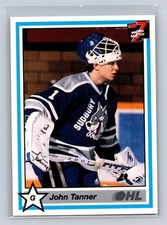 1990-91 7th Inning Sketch OHL #377a John Tanner Sudbury Wolves