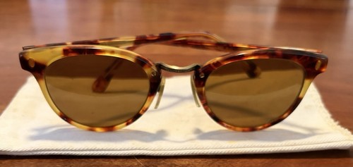 Rare Authentic Faconnable Sunland 516 Tortoise Brown 50mm Sunglasses