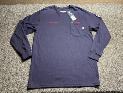 Tyndale FR Shirt Mens Large Blue Flame Fire Resistant USA Made Crewneck NWT