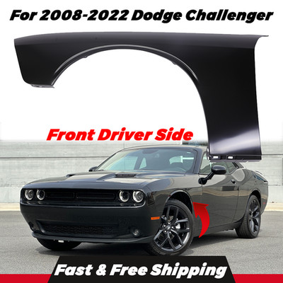 Steel Fender For 2008-2022 Dodge Challenger R/T GT Front Driver Side Black