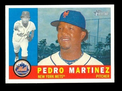 2009 Topps Heritage SP Pedro Martinez #446 HOF New York Mets Baseball Card