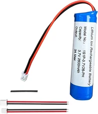 3.7V 2600Mah Rechargeable Batteries Li-Ion Battery with JST PH2.0 2Pin Connector