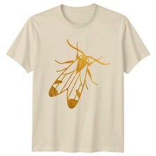 Golden Cicada Insect Design T-Shirt Cicada Nature Birthday Gift For Him And Her