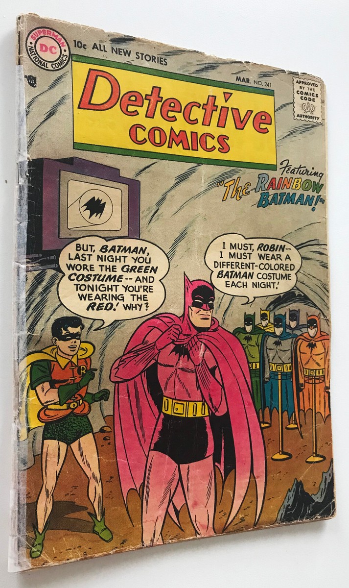 Original, Genuine 1957 DC Detective Comics #241- Batman