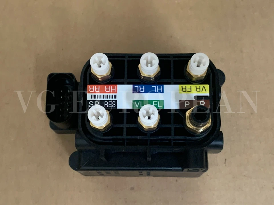 Mercedes-Benz Genuine Pneumatic Suspension Air Valve Block CL CLS R S Class NEW Foto 2 de 3