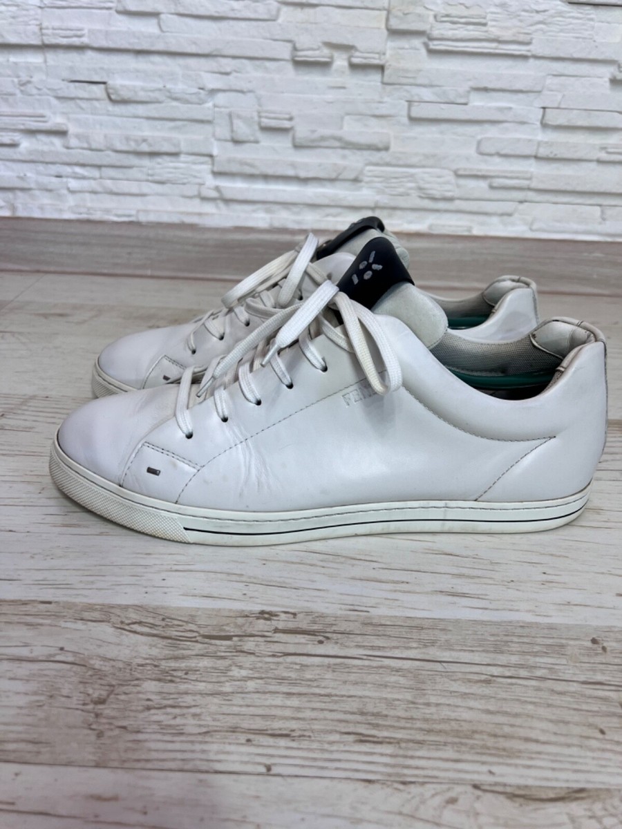 Fendi white leather sneakers mens 8,5 | eBay