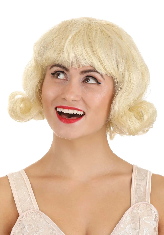 Women's Short Blonde 50s Wig - Image 2 of 3