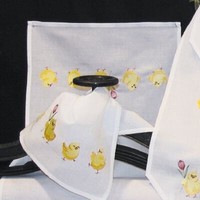 Tischdecke - Ecru - Bunt Stickerei - KüKen - Platz Set - Platzset35/50Cm