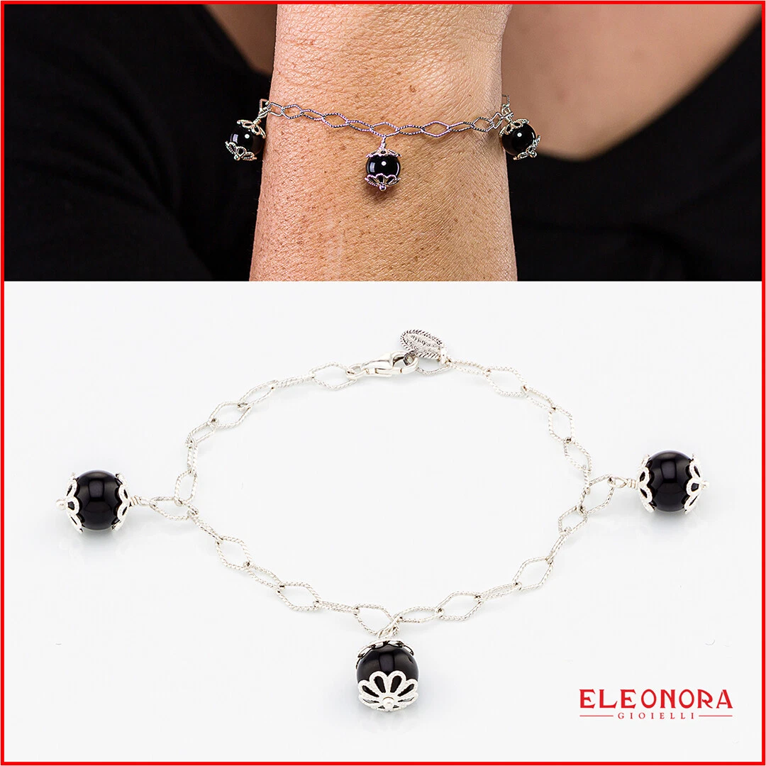 Greendou Bracciale Argento 925 Aperto Con Perle: Eleganza Semplice E Minimal Per Uomo E Donna. Regolabile E Senza Età.