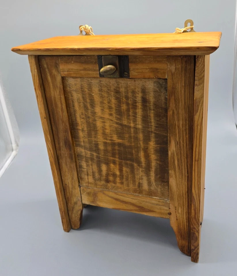 ARMARIO MULTIUSOS de madera hecho a mano vintage, espacio para espejo, pasador, 13,5x17x5,75" Foto 4 de 4