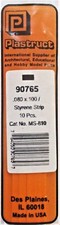 Plastruct 90765 MS-810 Styrene Rectanger Strip .080 x.100" x 10" 10 pcs