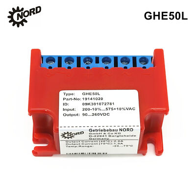 NORD GHE50L 19141020 Rectifier module 200V-10% 575V+10%VAC 90...257VDC