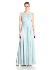 Donna Morgan Women's Chiffon Sleeveless Dress, Dove (Light Gray), Size 2