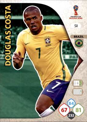 Panini WM Russia 2018 -  Nr. 51 - Douglas Costa - Team Mate