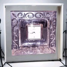 Desk Clock,Paper Weight.Rare Waterford 1970s Marquis Crystal Clock