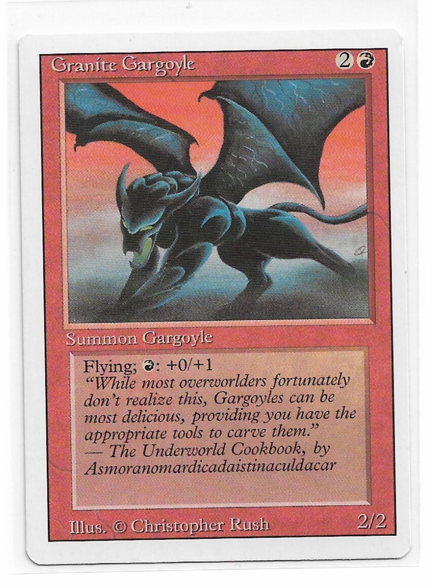 Magic the Gathering ~ MTG ~ 1x Granite Gargoyle ~ 3rd Edition ~ MP ~ REVISED