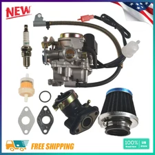 139QMB Carburetor for GY6 50CC 49CC 4 Stroke Scooter Taotao 18mm Intake Manifold