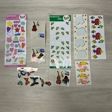 Sandy Lion Mrs. Grossman’s Stickeroni Fish Roses Butterfly Cloud Music Stickers