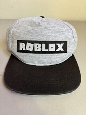 ROBLOX Hat Snapback Gray Black Adjustable Cap Xbox PlayStation Youth Ball Cap
